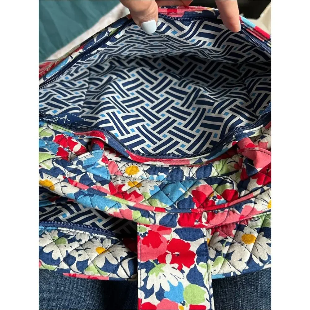 Vera Bradley Summer cottage Quilted Floral Laptop Tote bag